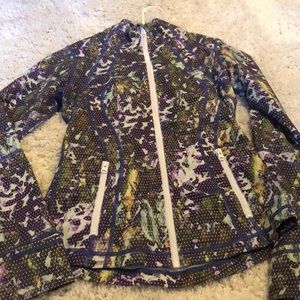 Lululemon camouflage zip up active jacket